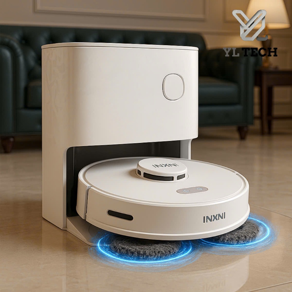 Robot hút bụi lau nhà INXNI U1 PRO bản Quốc Tế – Tự giặt, sấy khô giẻ & khử khuẩn ion bạc