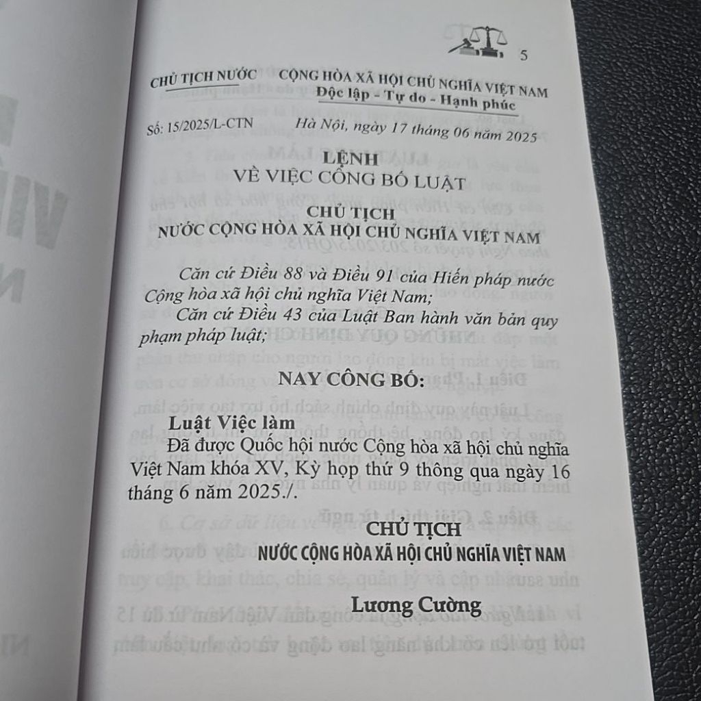 Sách - Luật việc làm năm 2025 (NXB Lao Động)