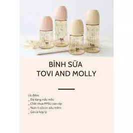 bình sữa nội địa Hàn Quốc TOVI AND MOLLY 180ml/280ml/NB 80ml