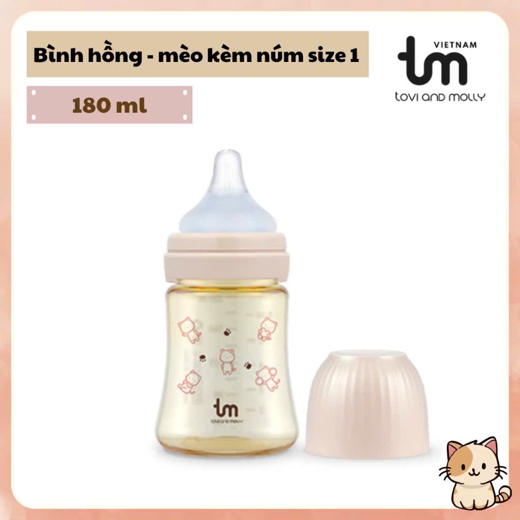 bình sữa nội địa Hàn Quốc TOVI AND MOLLY 180ml/280ml/NB 80ml