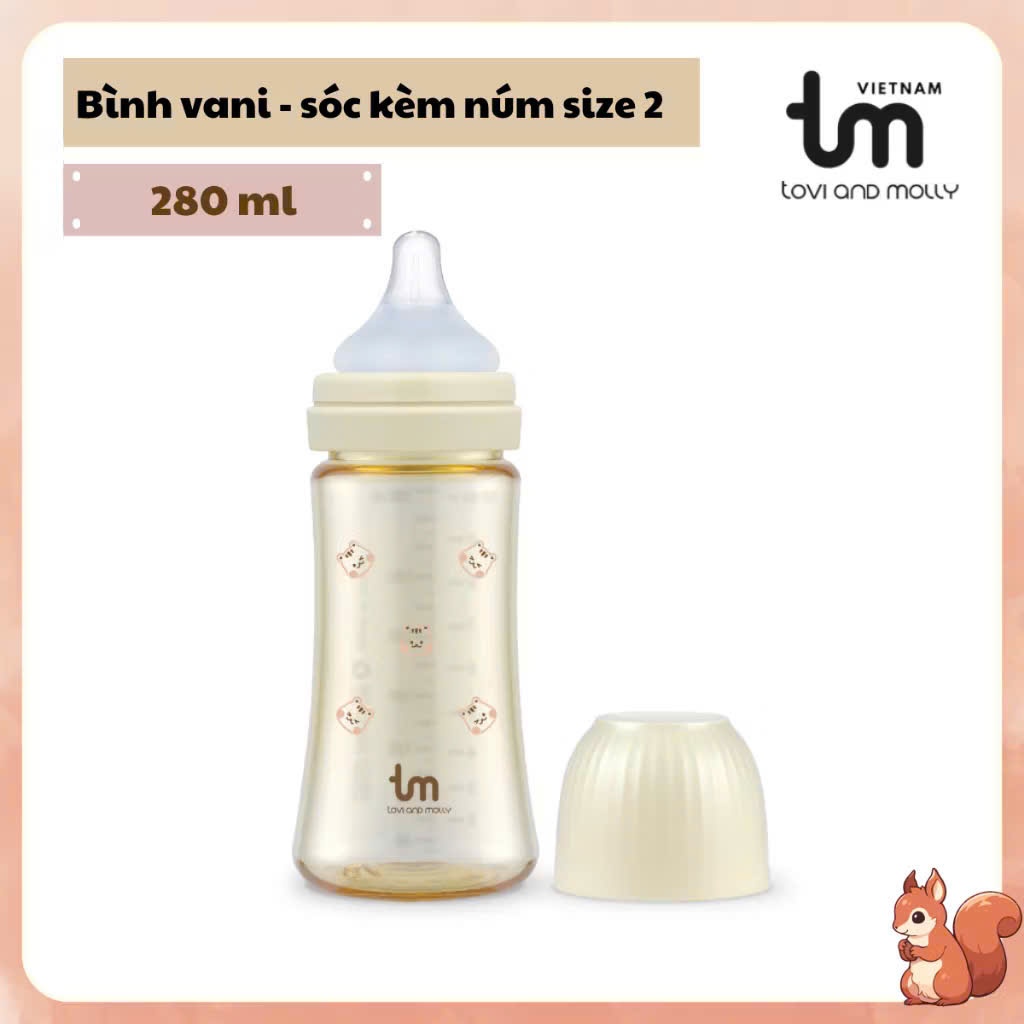 bình sữa nội địa Hàn Quốc TOVI AND MOLLY 180ml/280ml/NB 80ml