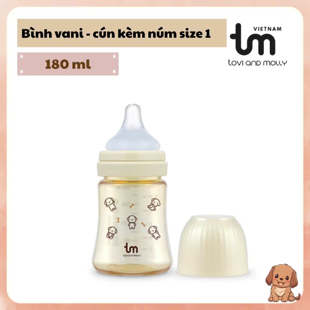 bình sữa nội địa Hàn Quốc TOVI AND MOLLY 180ml/280ml/NB 80ml