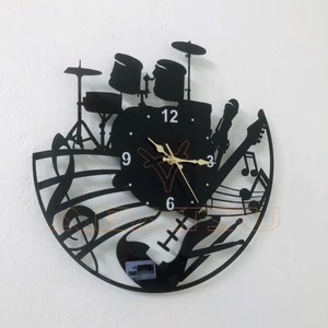 Đồng Hồ Treo Tường Decor Phòng Nhạc Abatsu – Decor Chất Cho Người Yêu Nhạc