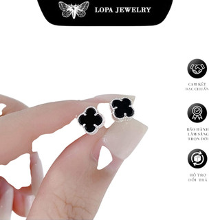 [Hộp xinh] Set 4 lá đen hàng hót, xinh xắn, cá tính, thanh lịch , có bán lẻ món , Bạc LoPa