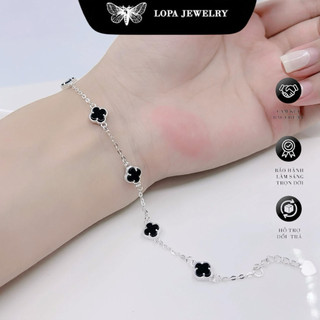 [Hộp xinh] Set 4 lá đen hàng hót, xinh xắn, cá tính, thanh lịch , có bán lẻ món , Bạc LoPa