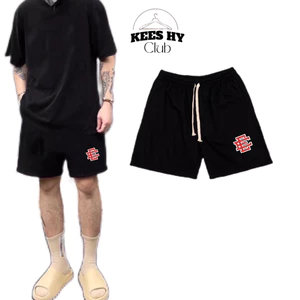 Quần Short Nỉ KEES HY In Hình Hoạ Tiết Âu Mỹ Form Trên Gối Nam Nữ