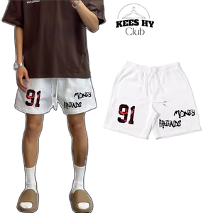 Quần Short KEES HY In Hoạ Tiết Số Phong Cách Thể Thao Chuẩn Hàng Đẹp
