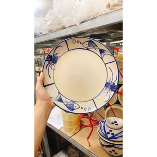 Dĩa Gốm Phết Xanh/Cua/Sọc/Cá/Chuồn/Bọ/Gà Nam Bộ- Hàng Cao Cấp Nhiều Kích Thước - Gốm Xưa Lái Thiêu Cho Người Hoài Niệm