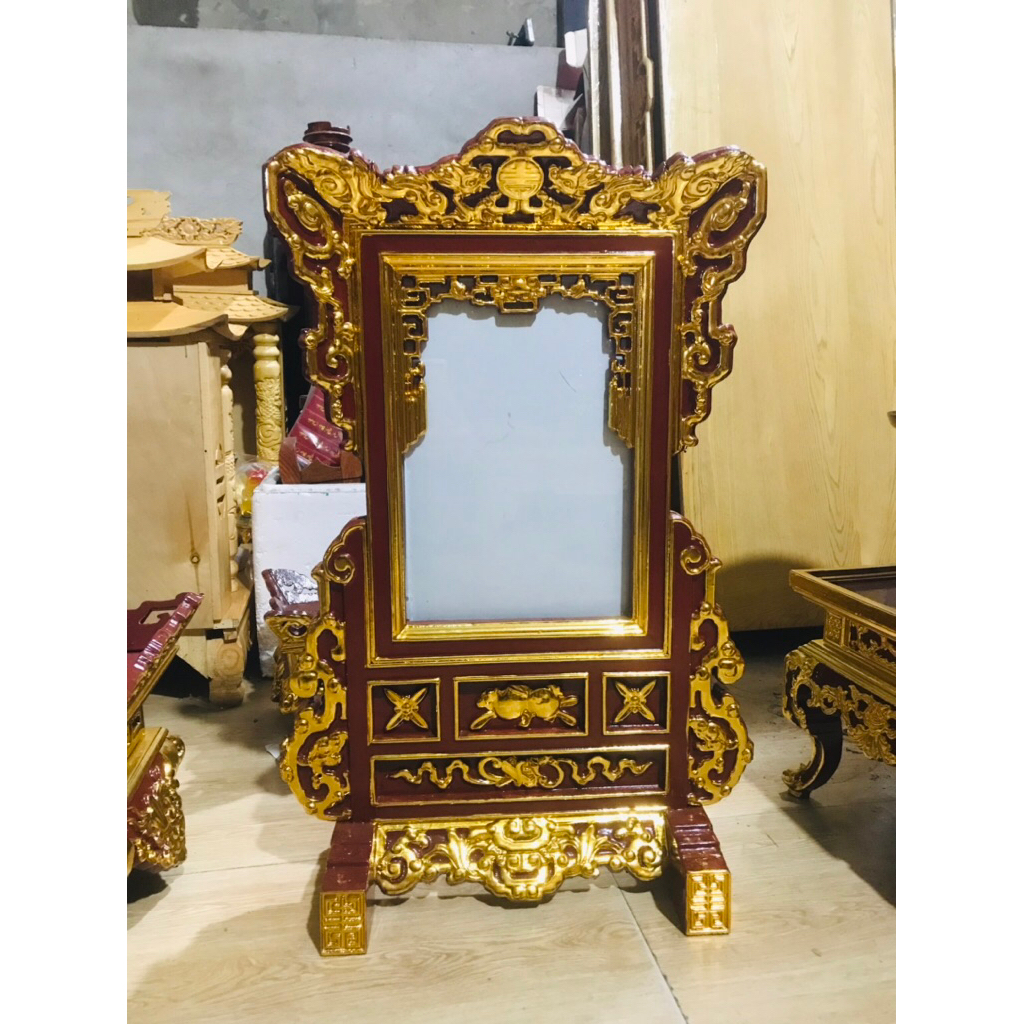 Khung ảnh thờ gỗ mít Sơn son thếp vàng
