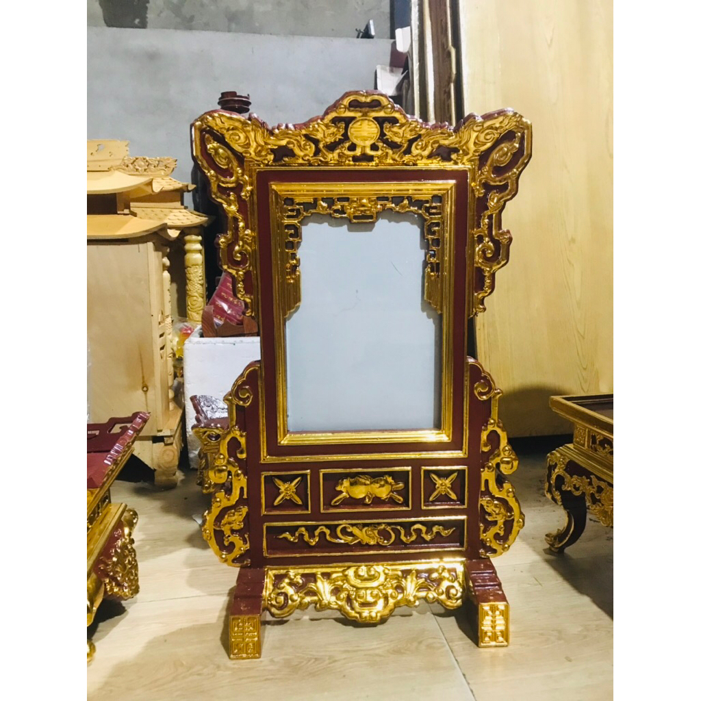 Khung ảnh thờ gỗ mít Sơn son thếp vàng