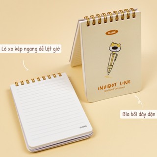 KLONG - Sổ kẻ ngang lò xo kép ngang InviDot Line Goutionery B7 120tr 100/76; MS: 933 ♥