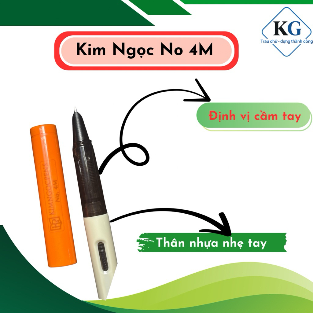 Bút Máy Kim Ngọc No 4M, Ngòi Êm Trơn Bút Cho Bé Viết Hàng Ngày, Luyện Chữ Đẹp - Góc Nhỏ Yêu Chữ