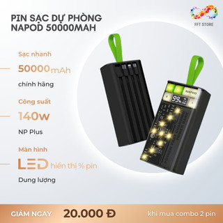 Sạc Dự Phòng NAPOD 20000mAh 140W Chính Hãng NP Plus chip Sạc Nhanh 2 ...