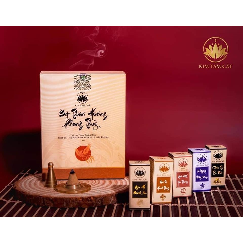 Bột Thần Hương Kim Tâm Cát – Hương liệu tâm linh thanh tịnh, an gia chiêu tài