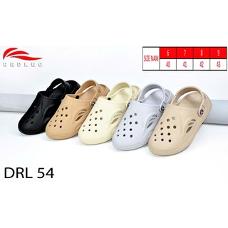 (Chính hãng) (Đặt tăng 1 size) Dép sục nam REDLEO DRL54, giày sục có lỗ thoáng khí, đi mưa rửa nước thoải mái nhẹ êm
