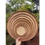 Mẹt tre dây đỏ trang trí, phụ kiện mẹt tre đựng đồ ăn decor truyền thống, đủ size từ 15-48cm