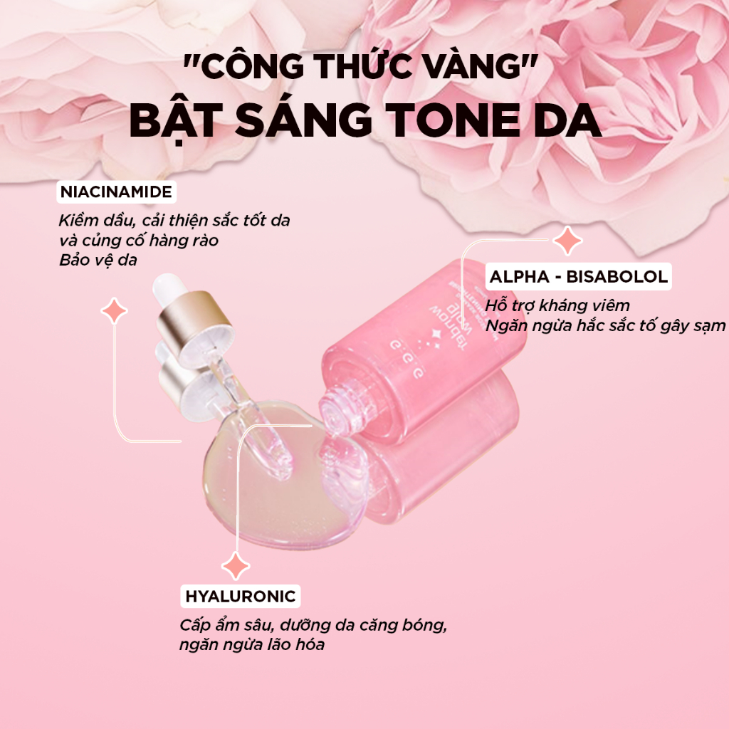 Combo Dưỡng Sáng, Căng Bóng Serum Hồng 40g & Booster Nấm Chaga 2.0 50g G.G.G