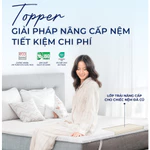 Nệm Topper Cao Su Thiên Nhiên Liên Á Bảo Hành 5 năm, Tăng Độ Êm Cho Nệm Cũ, Đạt Chuẩn ECO An Toàn — ảnh 3