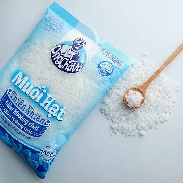 Muối Hạt Thiên Nhiên thương hiệu Ông Chà Và 1kg - Hàng Chính Hãng