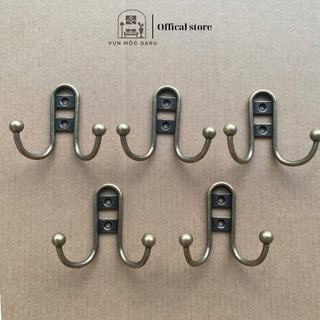 Combo 5-10 móc treo đồ kim loại gắn tường Oabu 6.3cm phong cách cổ điển vintage 14a