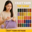 Sợi dệt ống 78 màu - Sợi dệt trơn 2mm Craftyarn VN - Sợi móc mũ nón, túi xách đứng form, bền đẹp