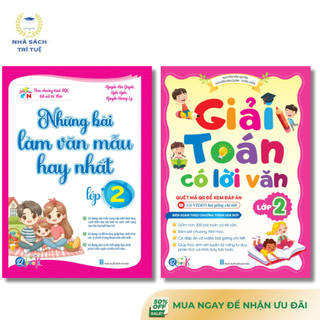 Sách - Combo Những Bài Làm Văn Mẫu Hay Nhất Và Giải Toán Có Lời Văn Lớp 2