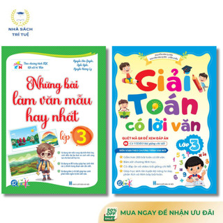 Sách - Combo Những Bài Làm Văn Mẫu Hay Nhất Và Giải Toán Có Lời Văn Lớp 3