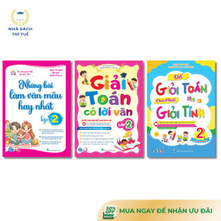 Sách - Combo Những Bài Văn Mẫu Hay Nhất, Để Giỏi Toán Bé Phải Giỏi Tính Và Giải Toán Lời Văn Lớp 2