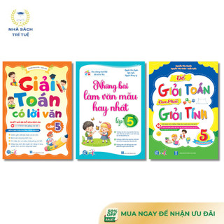 Sách - Combo Những Bài Văn Mẫu Hay Nhất, Để Giỏi Toán Bé Phải Giỏi Tính Và Giải Toán Lời Văn Lớp 5