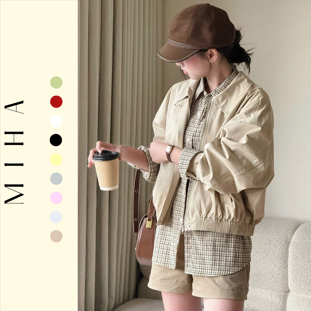 Áo khoác kaki 2 lớp dáng vừa Miha Studio