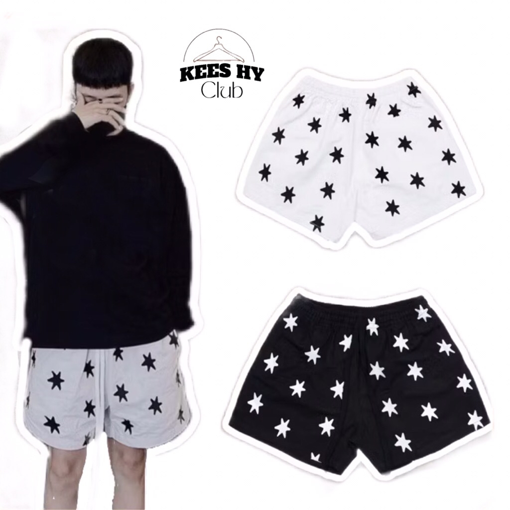 Quần Short Ngôi Sao In Full Hoạ Tiết Chất Nỉ Bông Cao Cấp Chuẩn Đẹp Nam Nữ