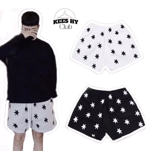 Quần Short Ngôi Sao In Full Hoạ Tiết Chất Nỉ Bông Cao Cấp Chuẩn Đẹp Nam Nữ