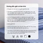 Bộ ga gối 3 món Lụa Tencel Sen Đá Home Bedding cao cấp họa tiết kẻ sọc, set 2 vỏ gối, 1 ga giường bo chun 1m6 1m8 2m2 — ảnh 5
