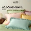 Vỏ gối Bèo Lụa Tencel Sen Đá Home Bedding 50x70 cm cao cấp trơn màu áo gối bao gối nằm 100% Lyocell