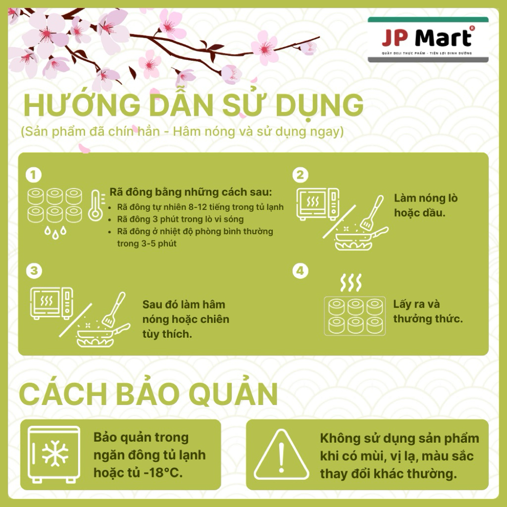 [Hoả Tốc] Cơm Thịt Nướng Truyền Thống Cuộn 120g - JP Mart