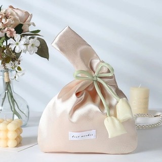 [TIEMNHA.BOSUA] TÚI LỤA SATIN CẦM TAY CHỤP HÌNH TẾT HOA TULIP DỄ THƯƠNG CHO BẠN GÁI