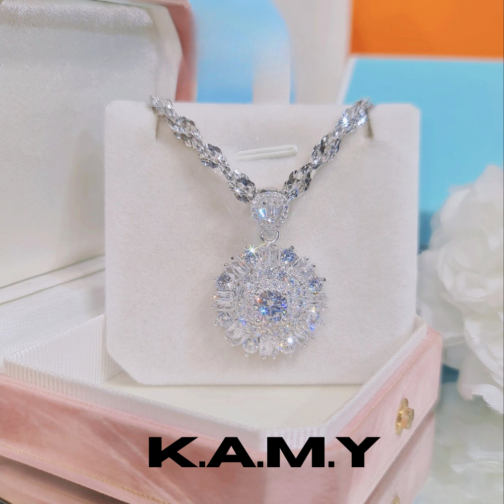 Mặt Dây Chuyền Hoa Tuyết Đính Đá CZ Lấp Lánh – Phụ Kiện Nữ Sang Trọng Dự Tiệc, Tặng Quà