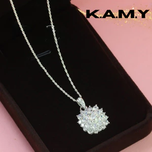 Bộ Dây Chuyền Nữ Mặt Vuông Đính Đá CZ Sang Trọng – Trang Sức Thời Trang Cao Cấp Quà Tặng Người Yêu