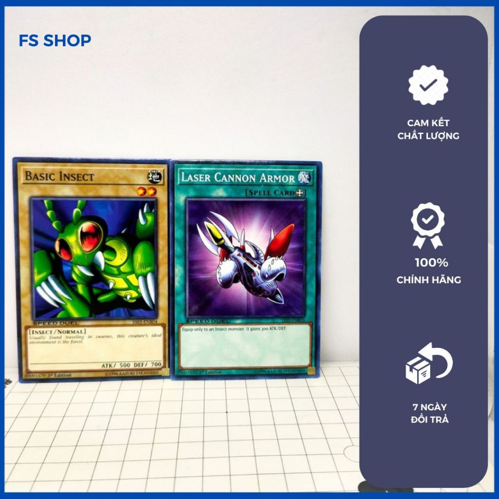 [FSshop] Thẻ bài Yugioh chính hãng combo Basic insect (Common) | Shopee ...