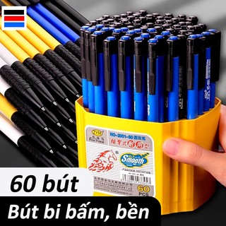 Bút Bi Bấm Ngòi 0.7mm - Bút Mực Gel Nhanh Khô, Viết Êm, Nét Đẹp, Phù Hợp Học Sinh, Văn Phòng