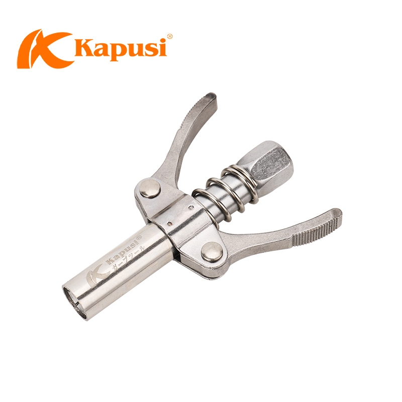 ĐẦU BƠM MỠ 2 KẸP 6 CHẤU KAPUSI K1011 – THÉP KHÔNG GỈ, BỀN BỈ, TIỆN DỤNG