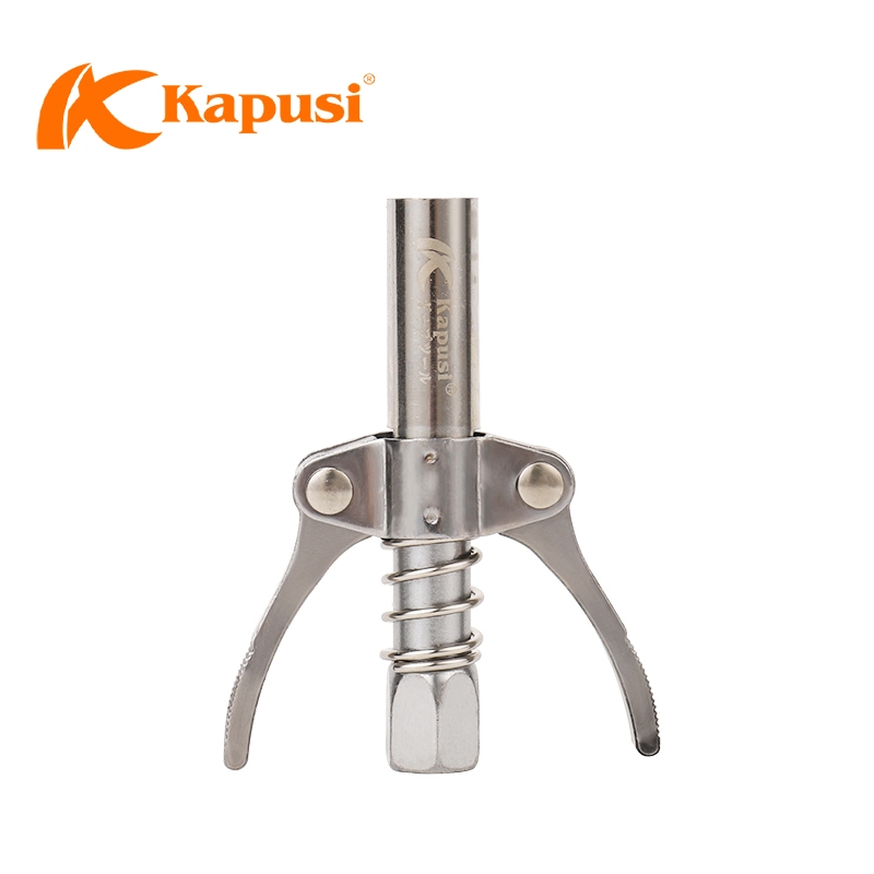 ĐẦU BƠM MỠ 2 KẸP 6 CHẤU KAPUSI K1011 – THÉP KHÔNG GỈ, BỀN BỈ, TIỆN DỤNG