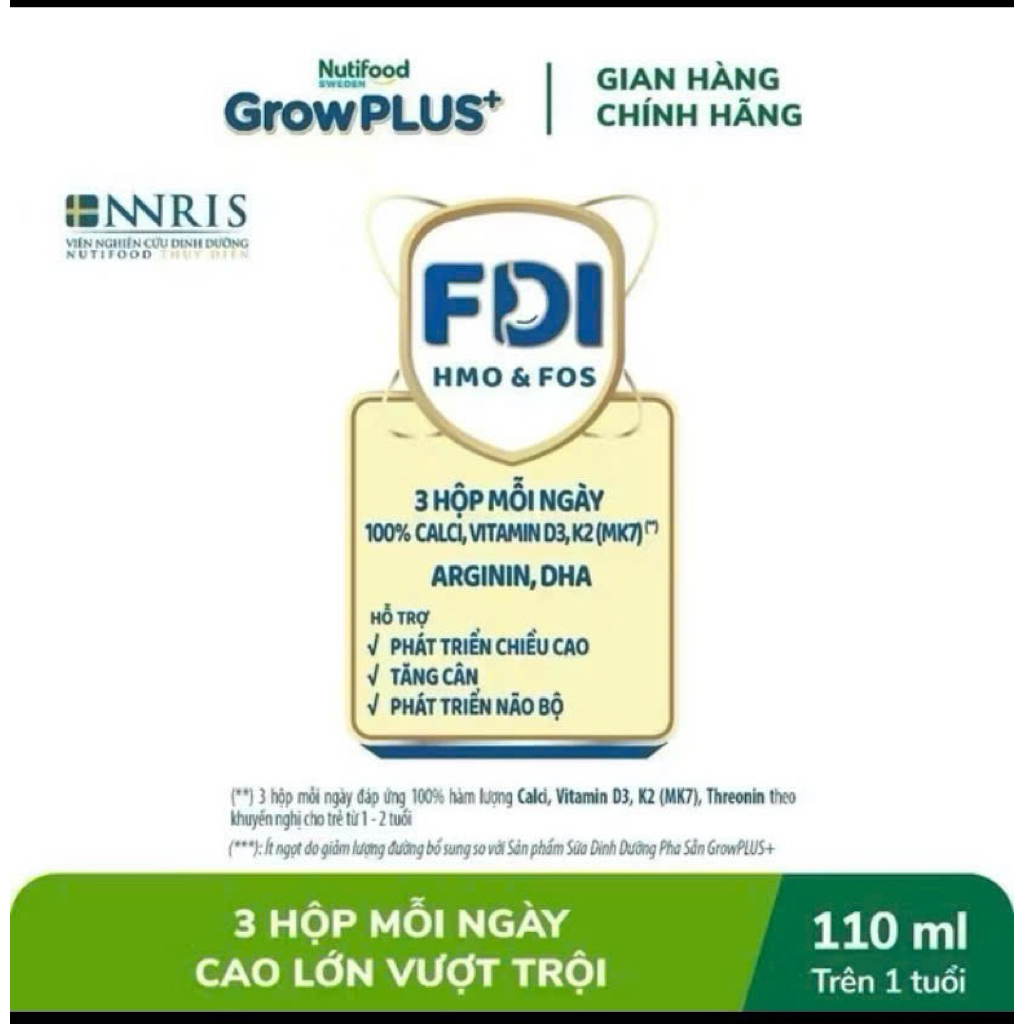 Sữa Grow Bạc Nutifood Cao Cấp