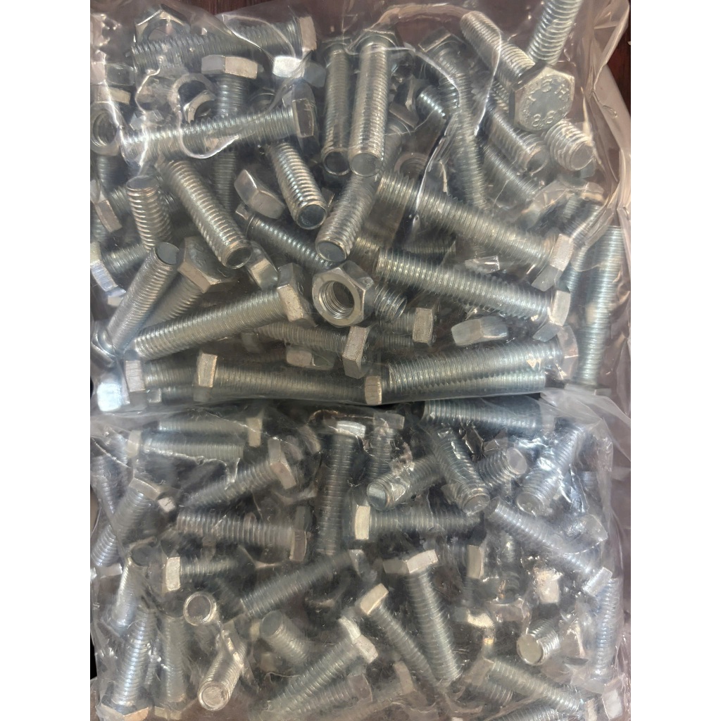 (Bịch) Bù lon + tán INOX 304 6li / 8 li răng suốt | Shopee Việt Nam