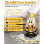 Qimedo Máy Chà Sàn Điện 21V Pin Makita 2 Pin 1 Sạc 8 Đầu Chải 3 Tốc Độ Vệ Sinh Nhà Tắm Sàn Nhà Ô Tô — ảnh 6