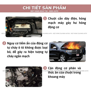 Sáp đuổi chuột xe ô tô hàng Nhật- sáp gắn khoang máy oto dạng bột chống chuột cắn dây điện xe hơi