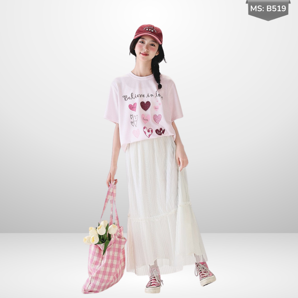 Áo Thun Ngắn Tay Cho Bé Trai, Bé Gái In Hình Năng Động, Cổ Tròn B592 | JJ Kids Fashion