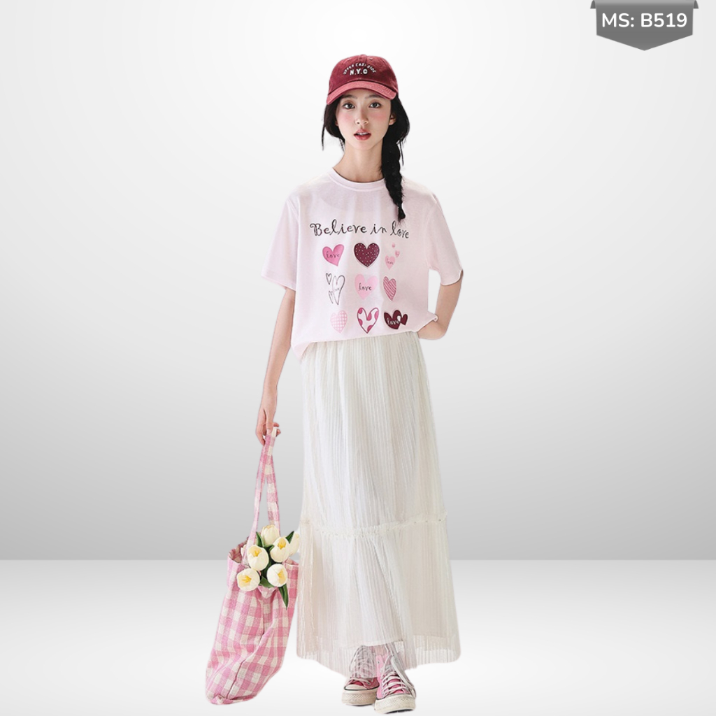 Áo Thun Ngắn Tay Cho Bé Trai, Bé Gái In Hình Năng Động, Cổ Tròn B592 | JJ Kids Fashion