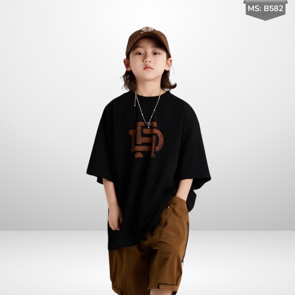 Áo Thun Ngắn Tay Mùa Hè Cho Bé Trai, Bé Gái In Hình Năng Động, Cổ Tròn B582 | JJ Kids Fashion