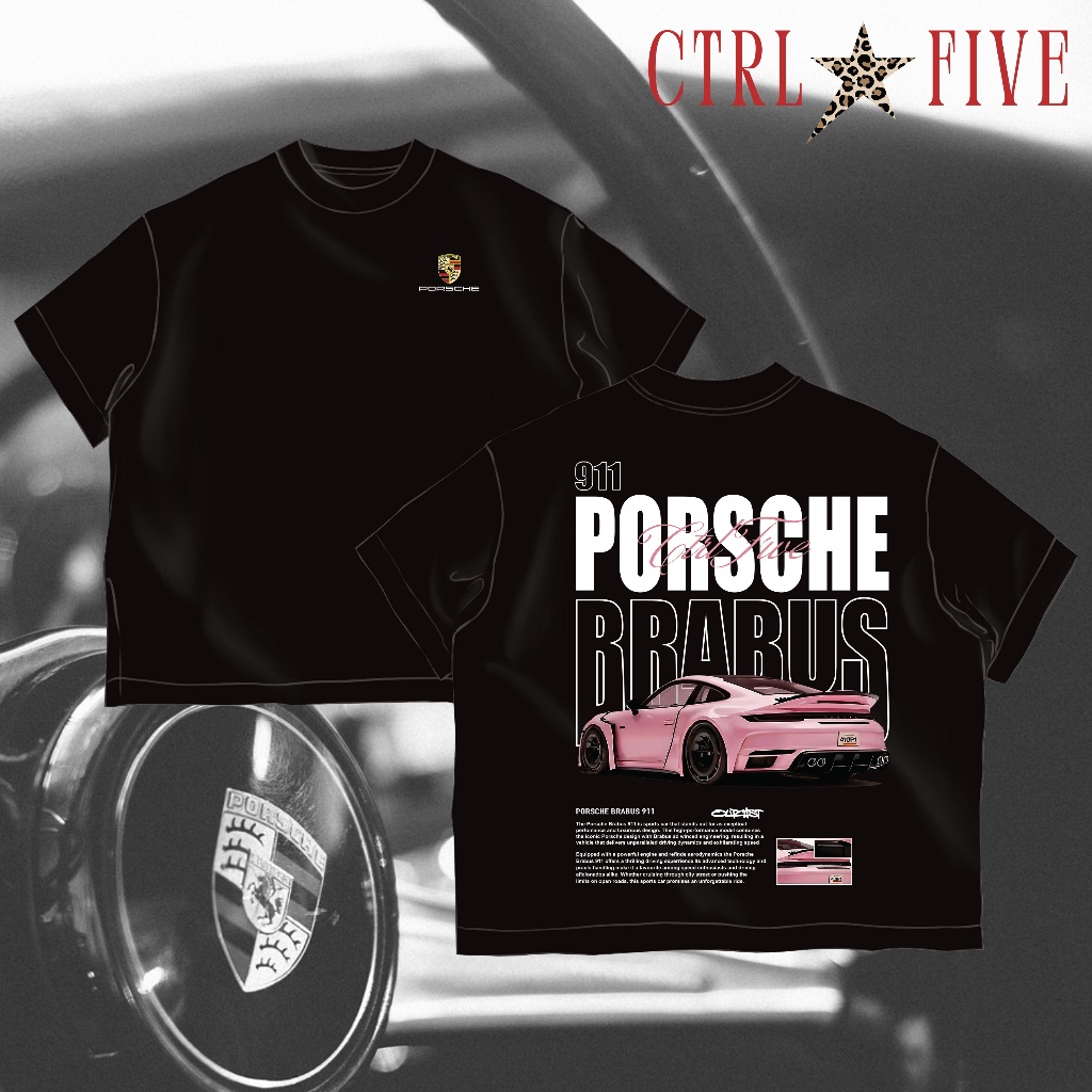 Áo Thun Local Brand CTRL FIVE Porsche 911 Hồng Form BOXY Vải Cotton 2 chiều 250gsm Unisex - Mẫu 04 | BigBuy360 - bigbuy360.vn